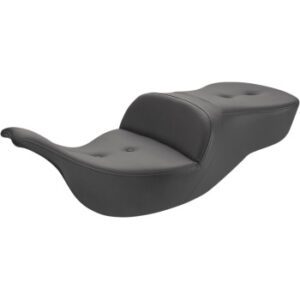 SADDLEMEN Pillow-Top Roadsofa™ Seat - Black - FLH/FLT '99-'07 897-07-181